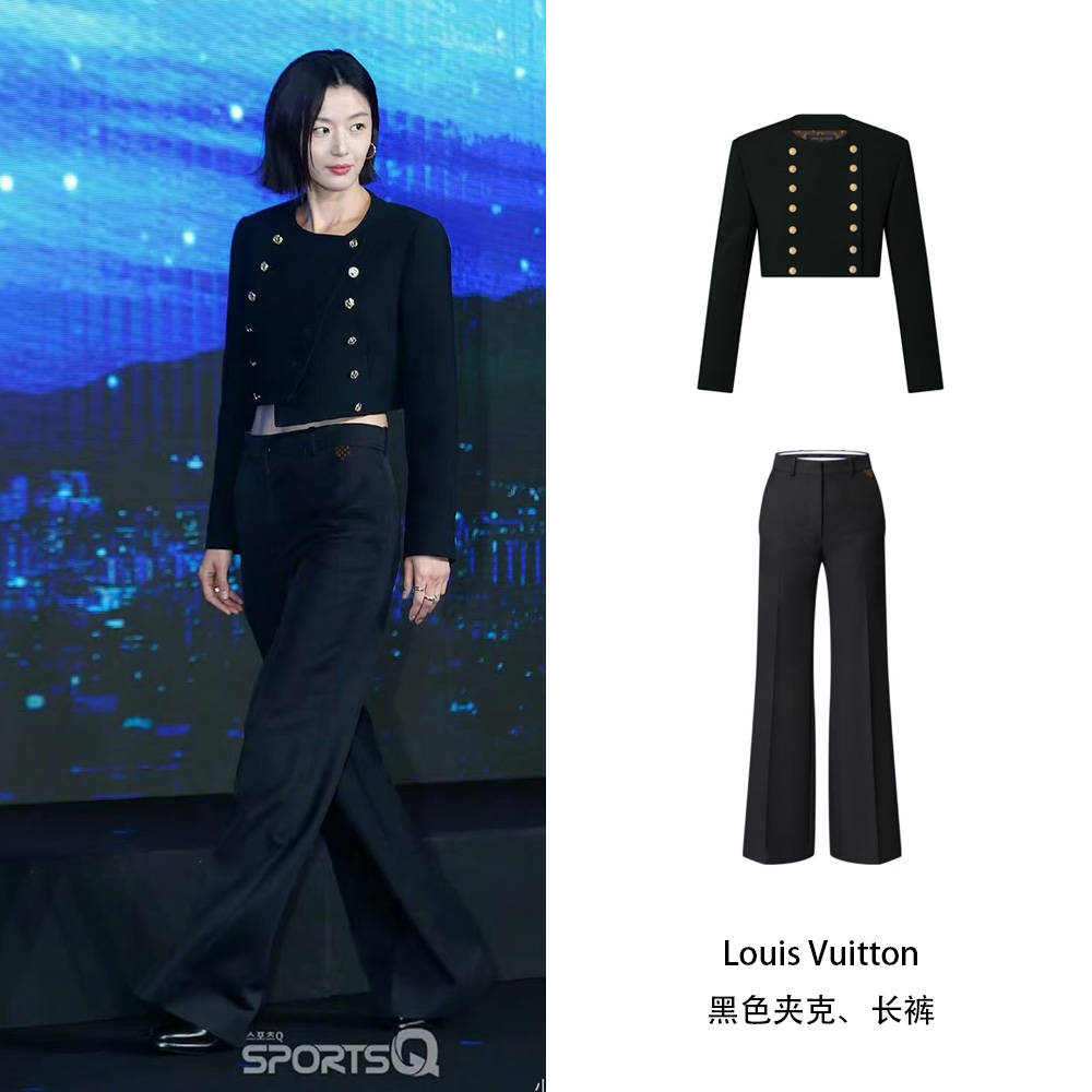 孙艺珍一席黑色露背裙惊艳威尼斯,全智贤一身LV飒爽又干练!