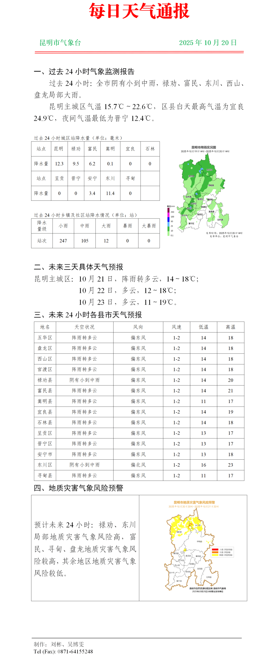 冷冷冷！冷空气来袭！昆明今起降温